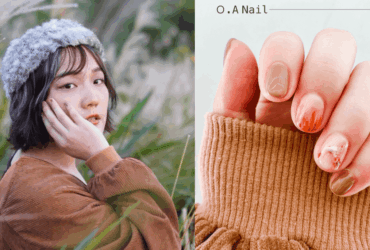 台北美甲推薦｜台電大樓站O.A Nail 日式精緻美甲、美睫藝術｜2020秋冬美甲流行重點「奶茶色暈染流金」