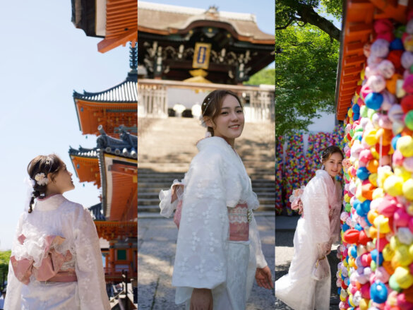 2024京都和服體驗推薦｜Ookini近清水寺/款式多最低620元/中文店員夢幻蕾絲和服