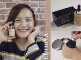 夏日不脫妝底妝推薦|LUDEYA微臻絲綢柔光粉精萃&絲綢柔光無瑕美肌蜜粉|貴婦般的貝殼肌