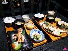 GS愛吃鬼｜柊浅川火鍋專門店｜季節限定午餐定食新上市｜季節烤魚。鹽烤明蝦定食